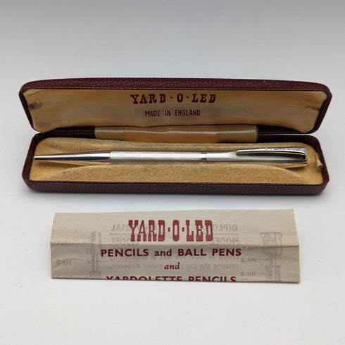 1961 英國 Yard O' 紅色純銀自動鉛筆(附盒子)